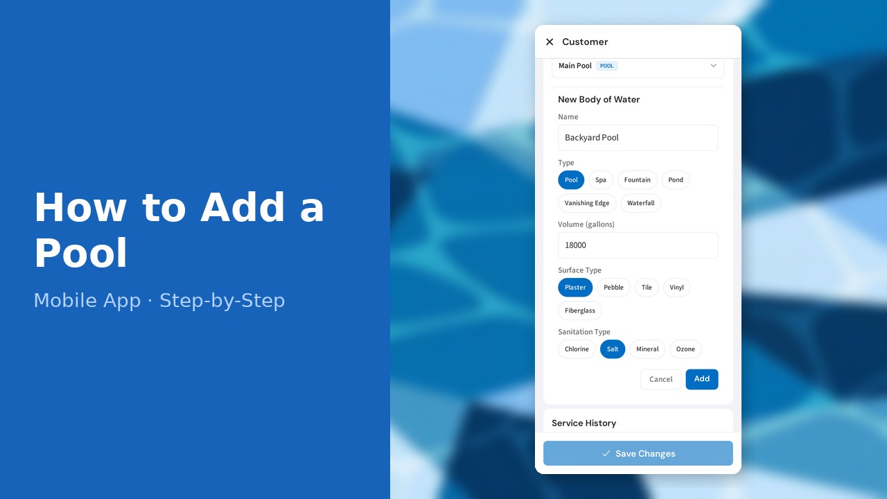 How to Add a Pool (Mobile)