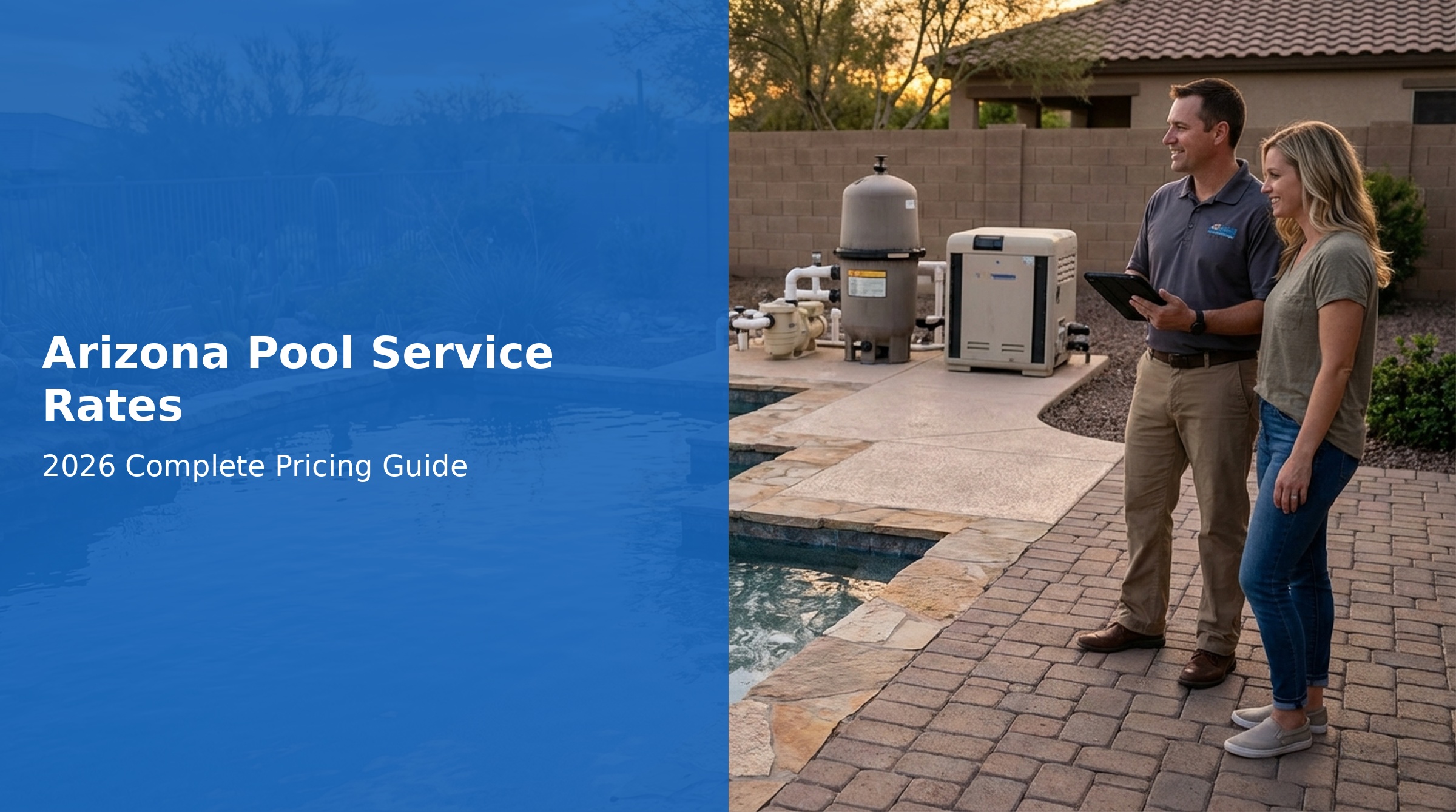 Arizona pool service rates 2026