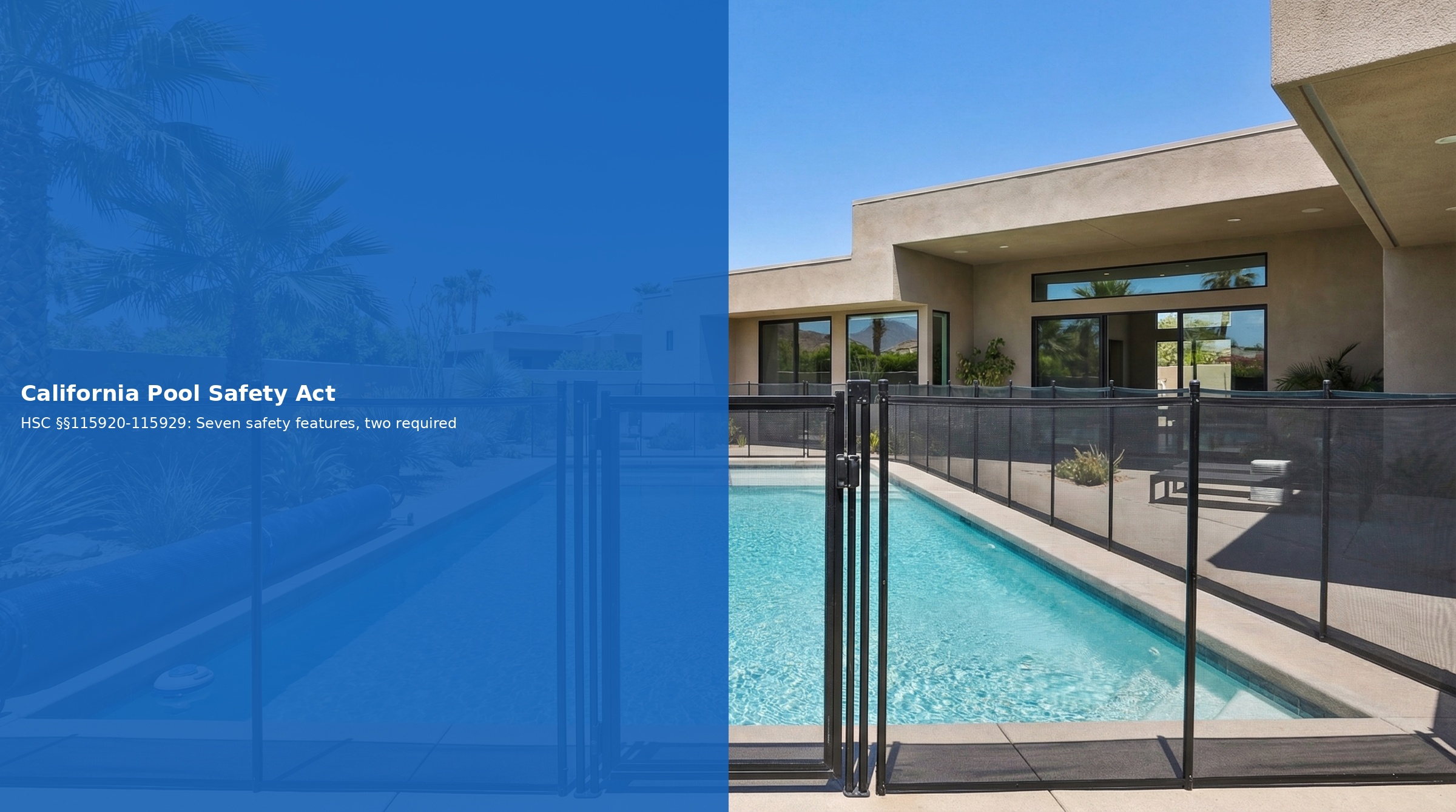 California Pool Safety Act compliance requirements