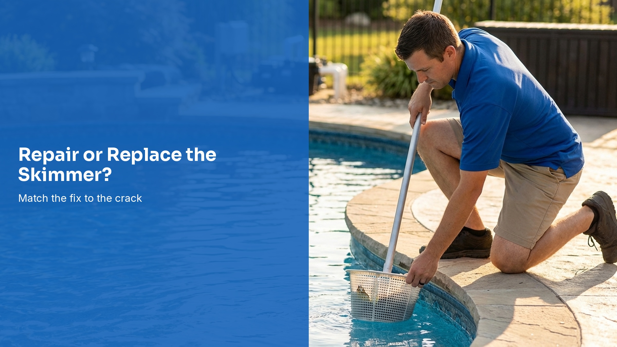 Cracked Pool Skimmer: Repair or Replace?