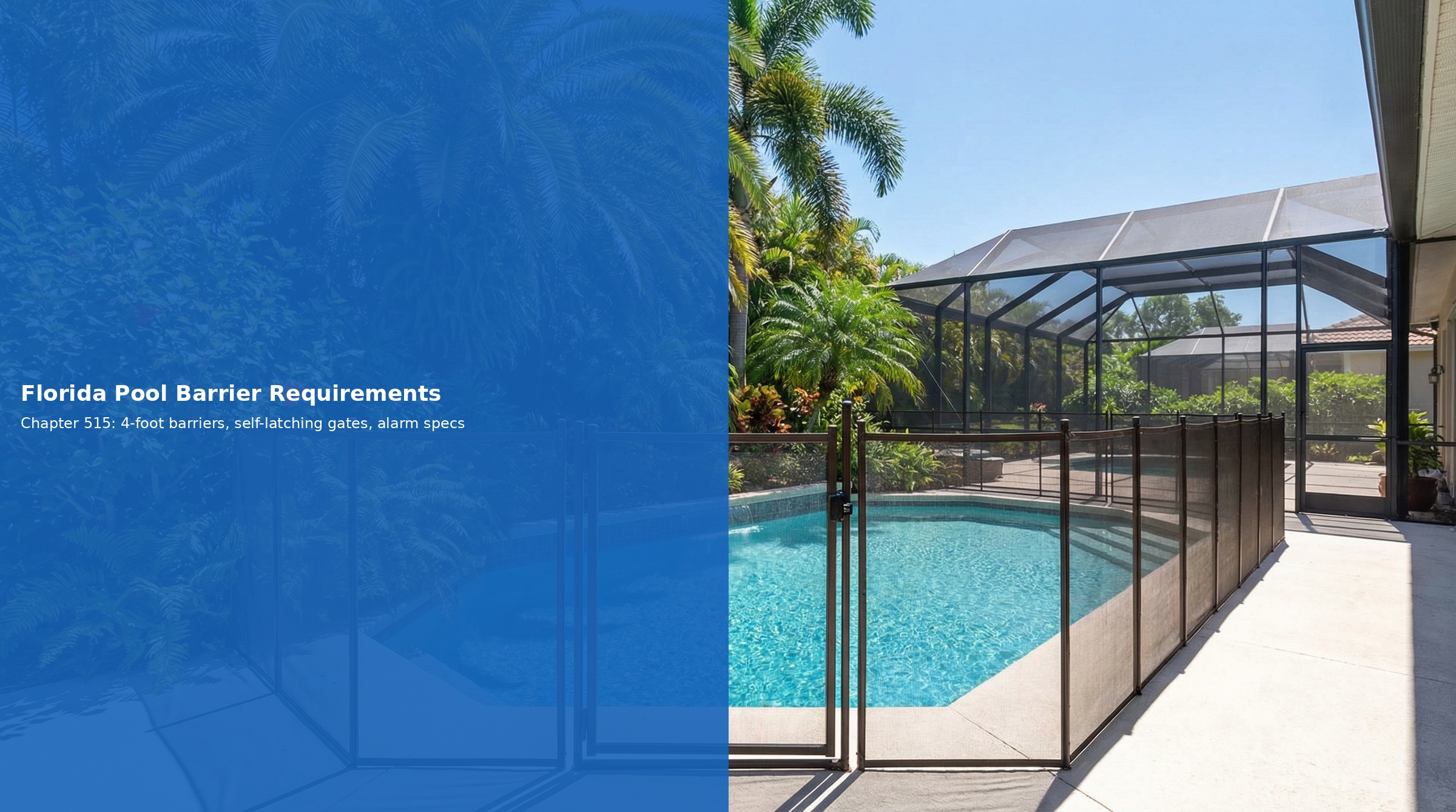 Florida pool barrier requirements