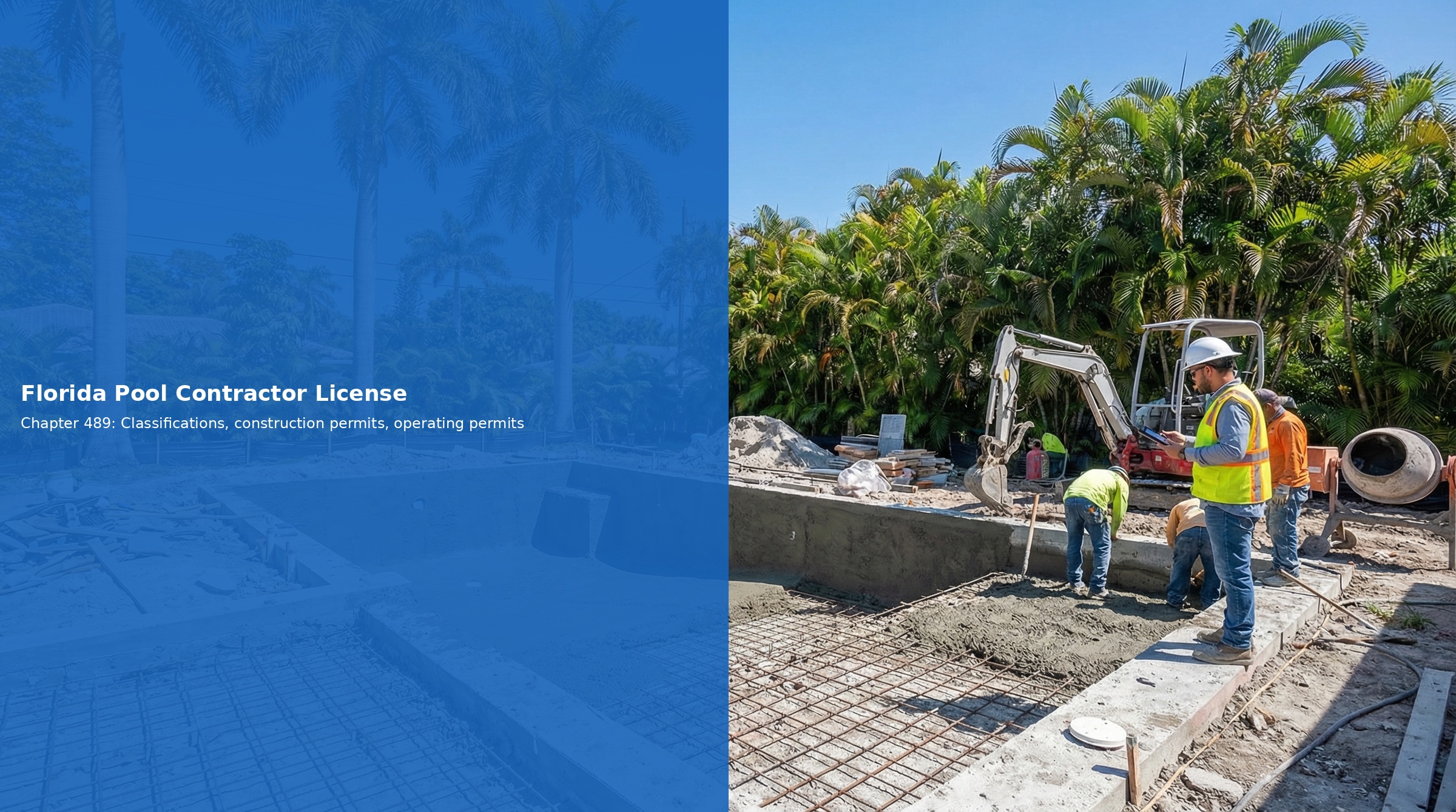 Florida pool contractor license requirements