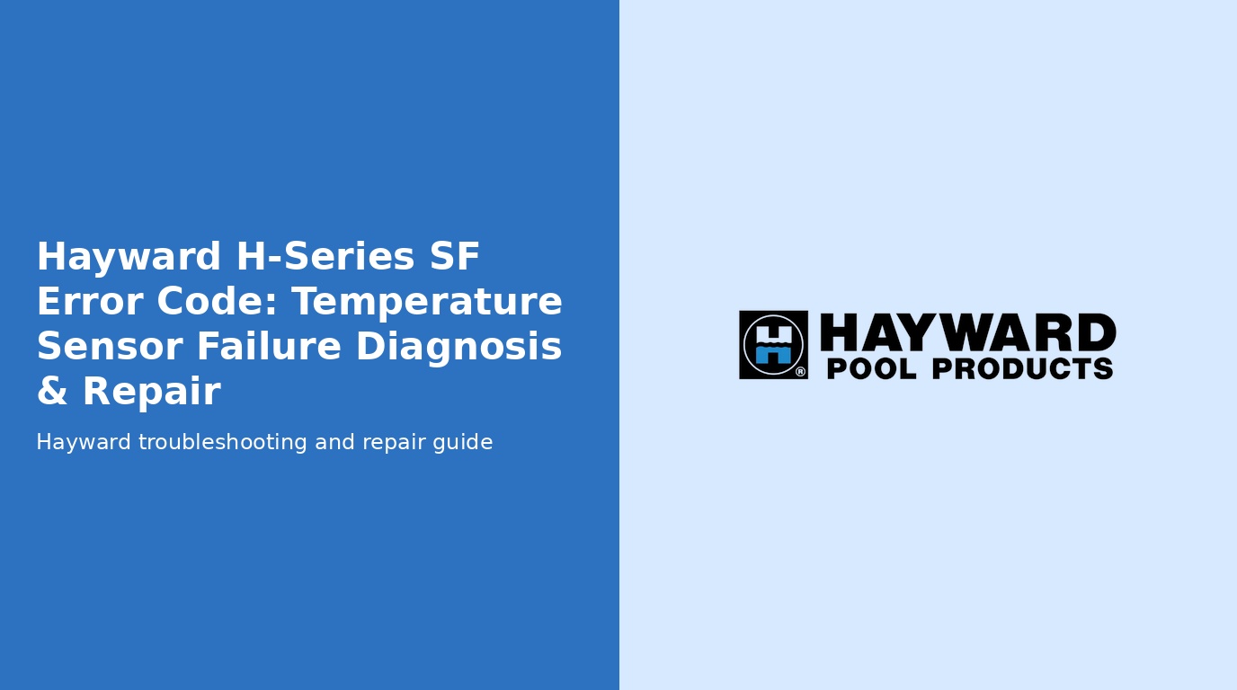 Hayward Universal H Series Sf Code Temperature Sensor Failure