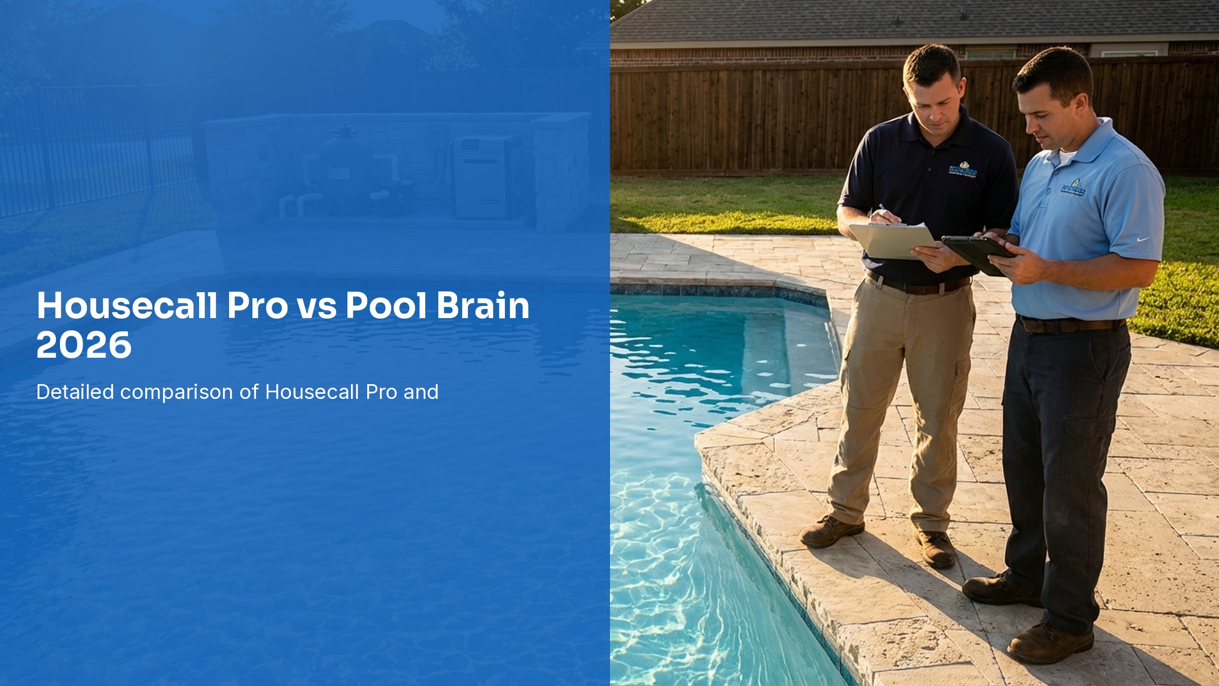 Housecall Pro vs Pool Brain 2026: Pool Software Comparison
