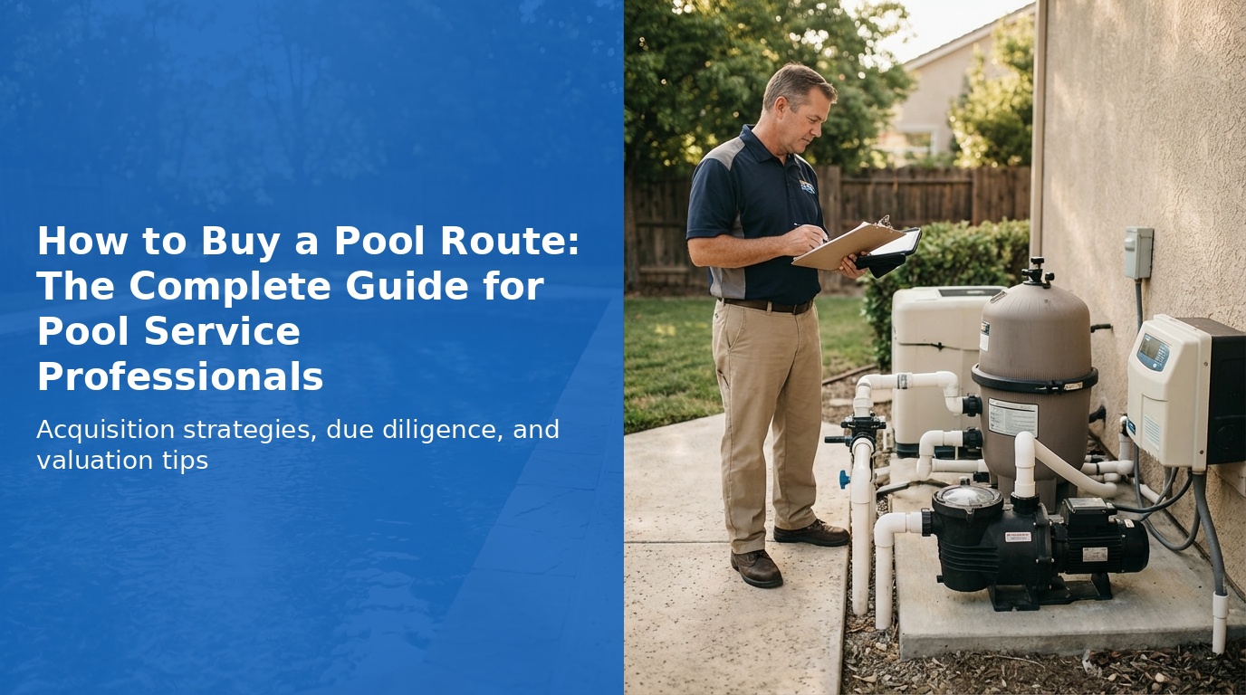 How to buy a pool route - guide for pool service professionals
