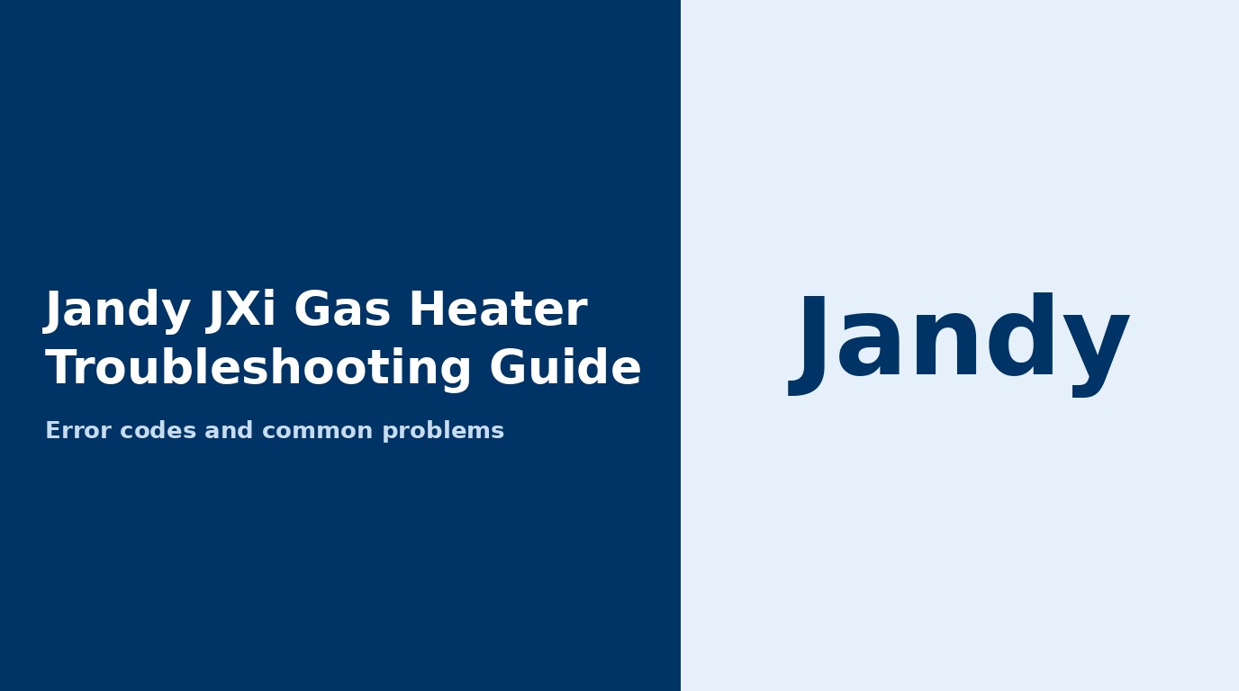 Jandy JXi Troubleshooting Guide