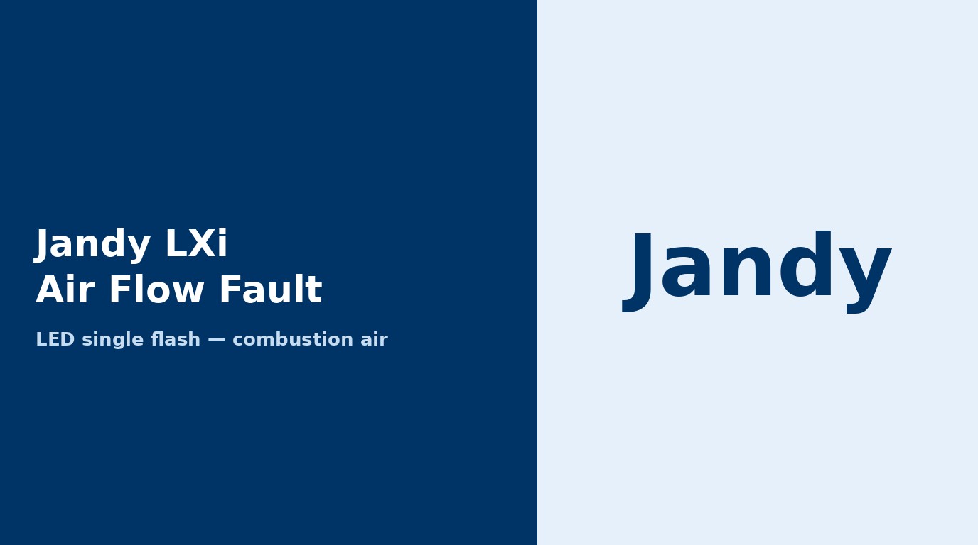 Jandy LXi Air Flow Fault