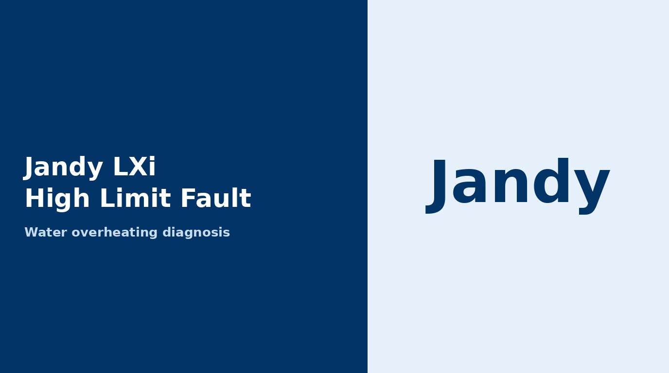 Jandy LXi High Limit Fault