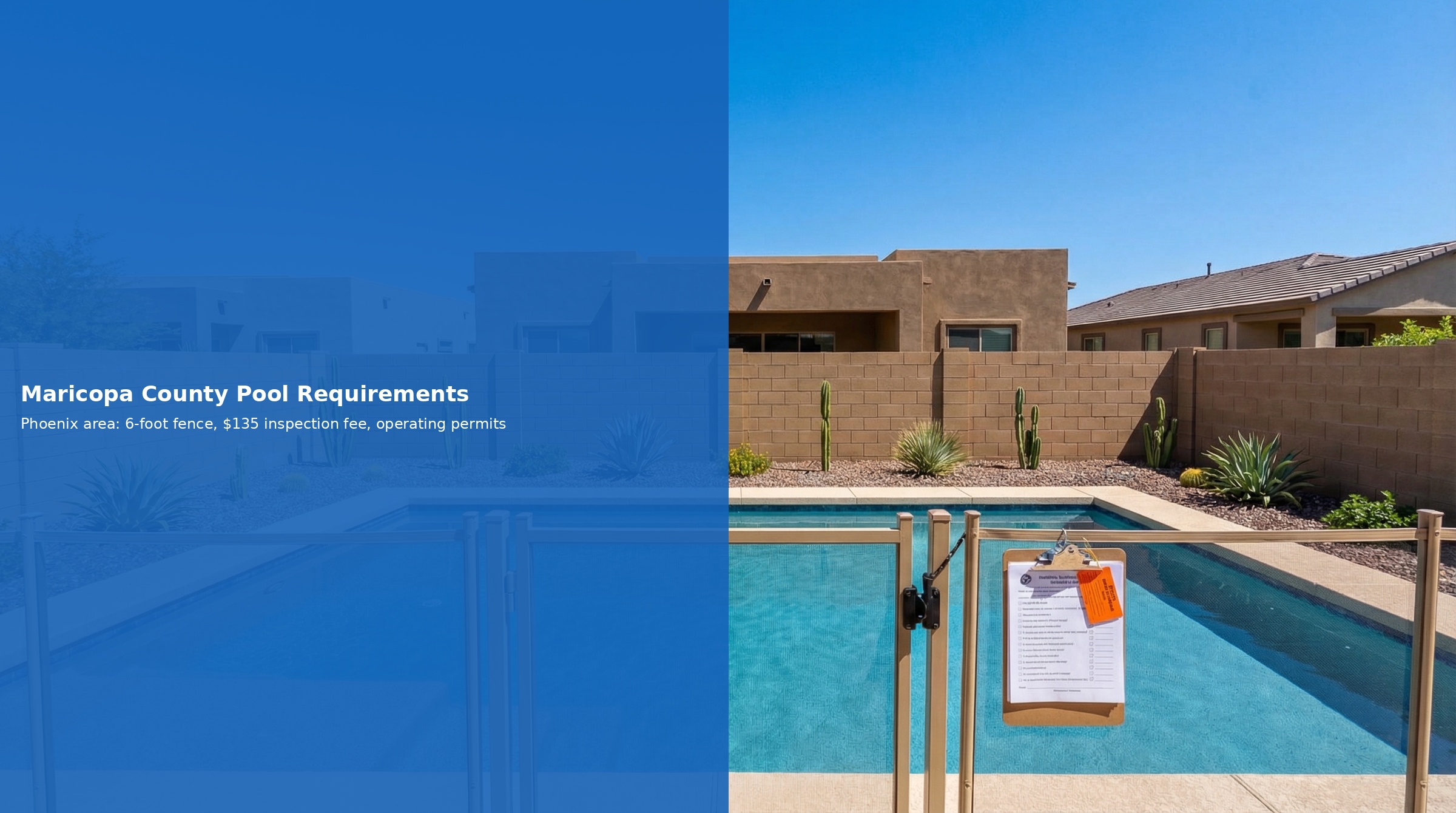 Maricopa County Phoenix area pool regulations
