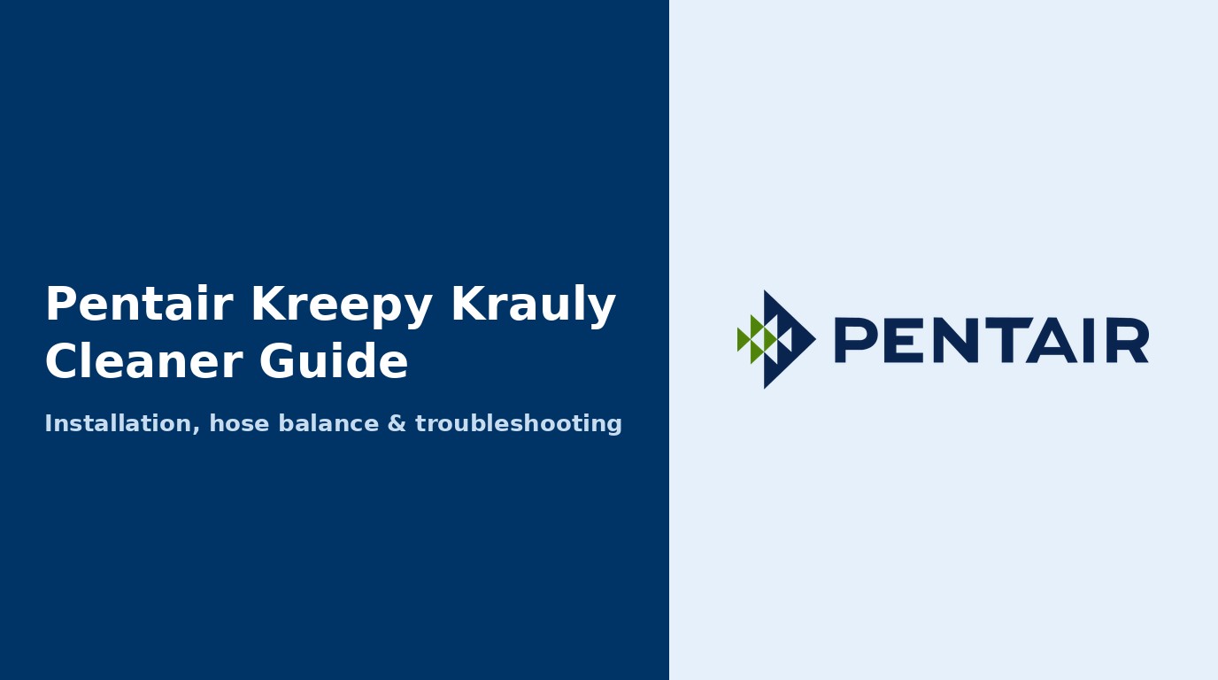 Pentair Kreepy Krauly Cleaner Guide