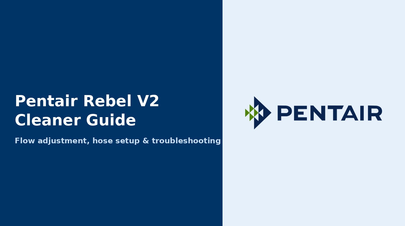 Pentair Rebel V2 Cleaner Guide