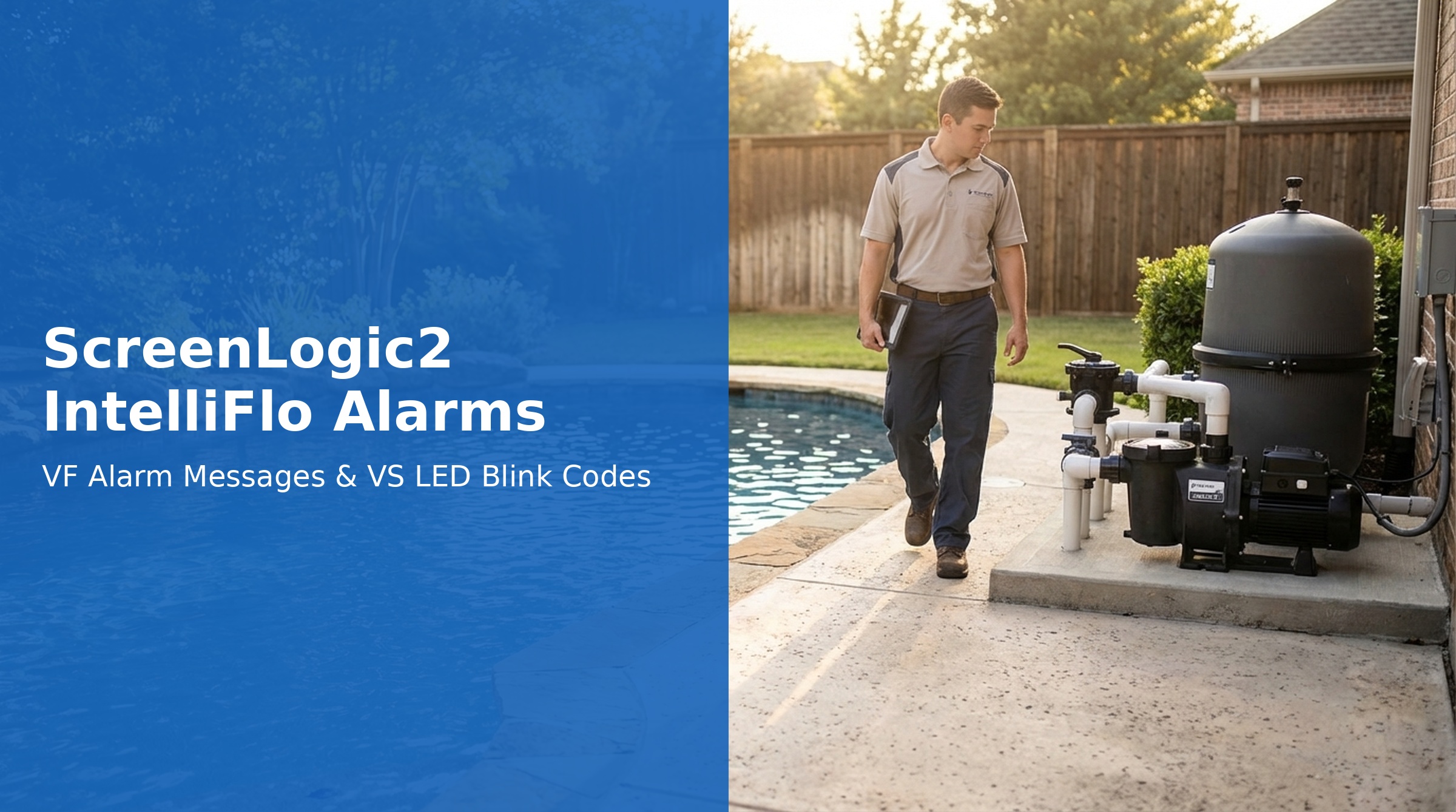 ScreenLogic2 IntelliFlo Pump Alarms and Warnings