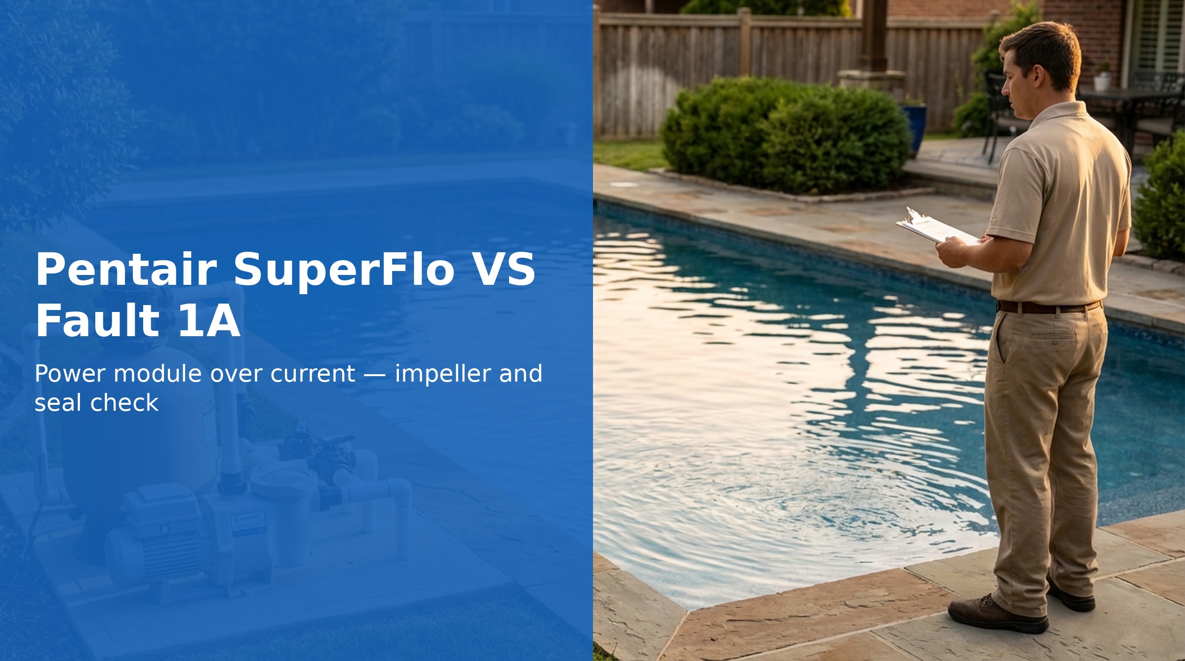 Pentair SuperFlo VS Fault 1A — Power Module Over Current