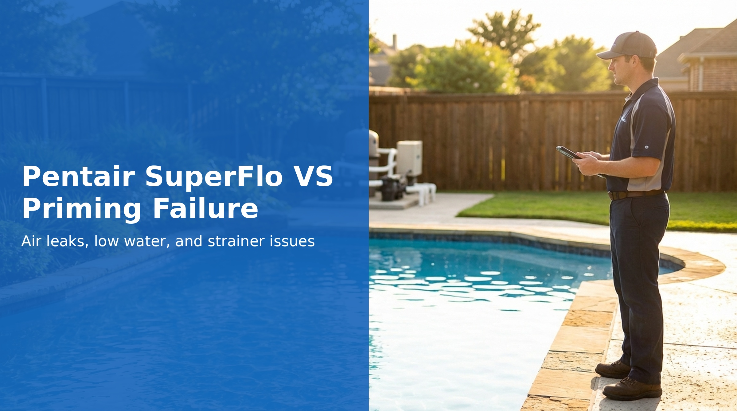 Pentair SuperFlo VS Priming Failure