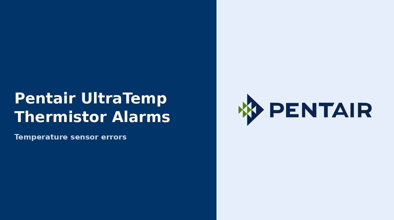 Pentair UltraTemp Thermistor Alarms