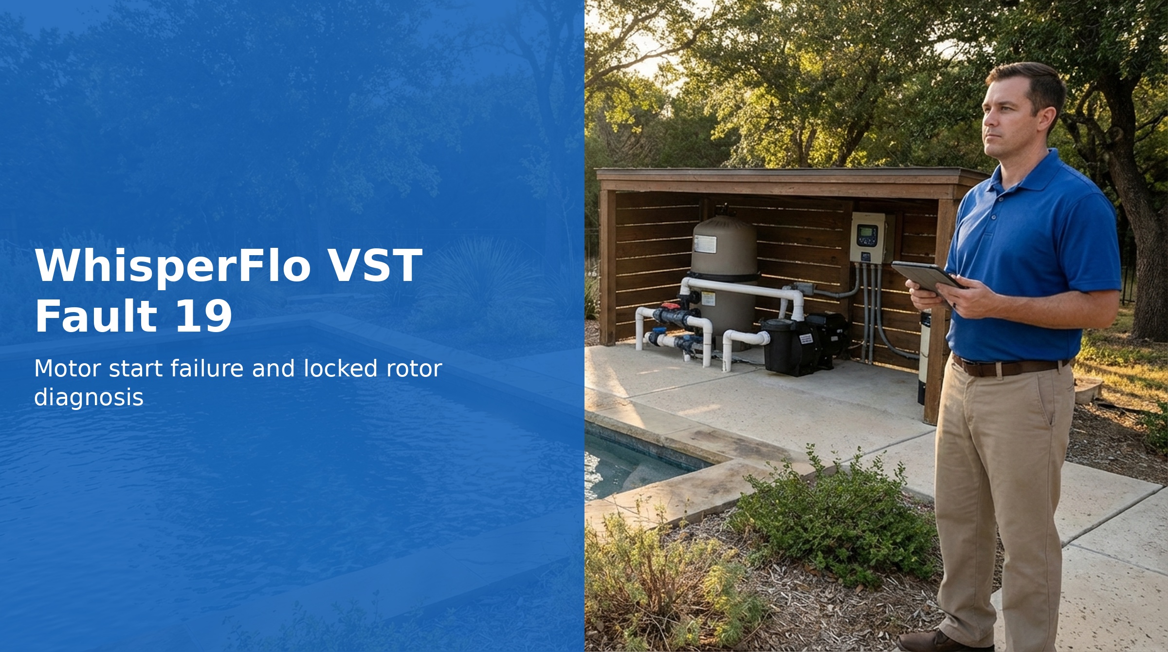 Pentair WhisperFlo VST Fault 19 — Motor Start Failure