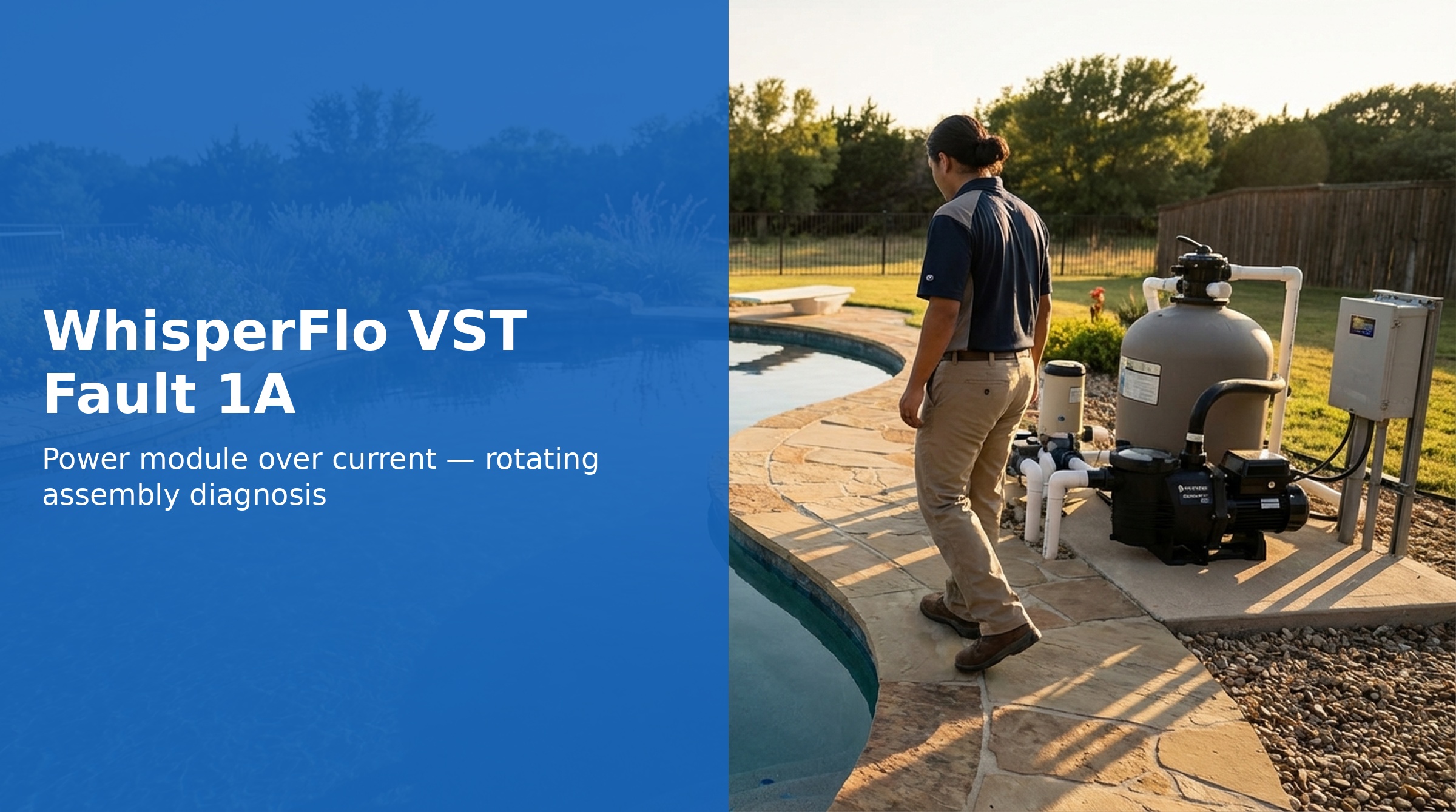 Pentair WhisperFlo VST Fault 1A — Power Module Over Current