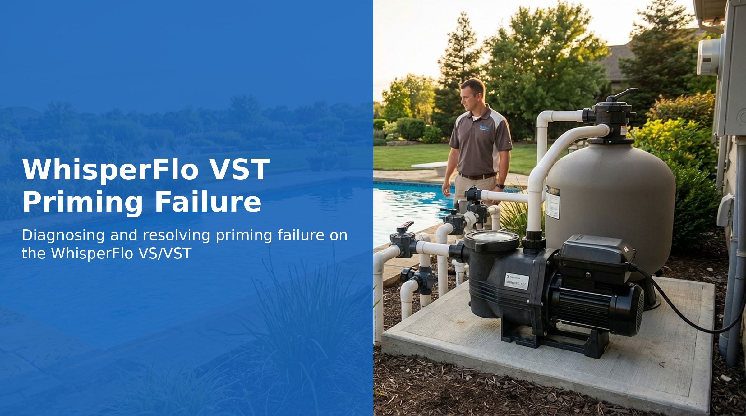 Pentair WhisperFlo VST Priming Failure