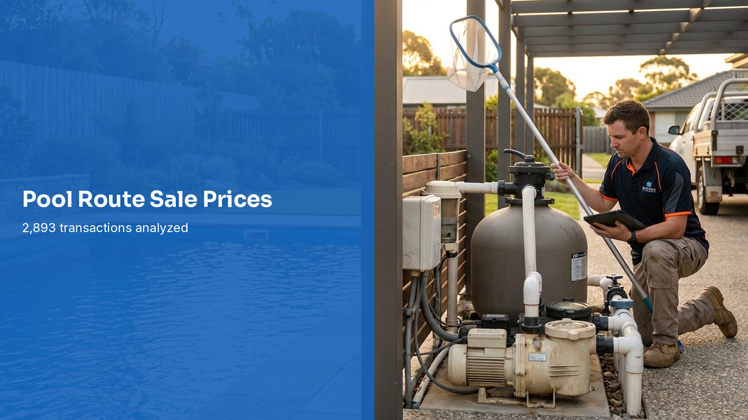 Pool Route Sale Prices 2026: 2,893 Transactions Analyzed