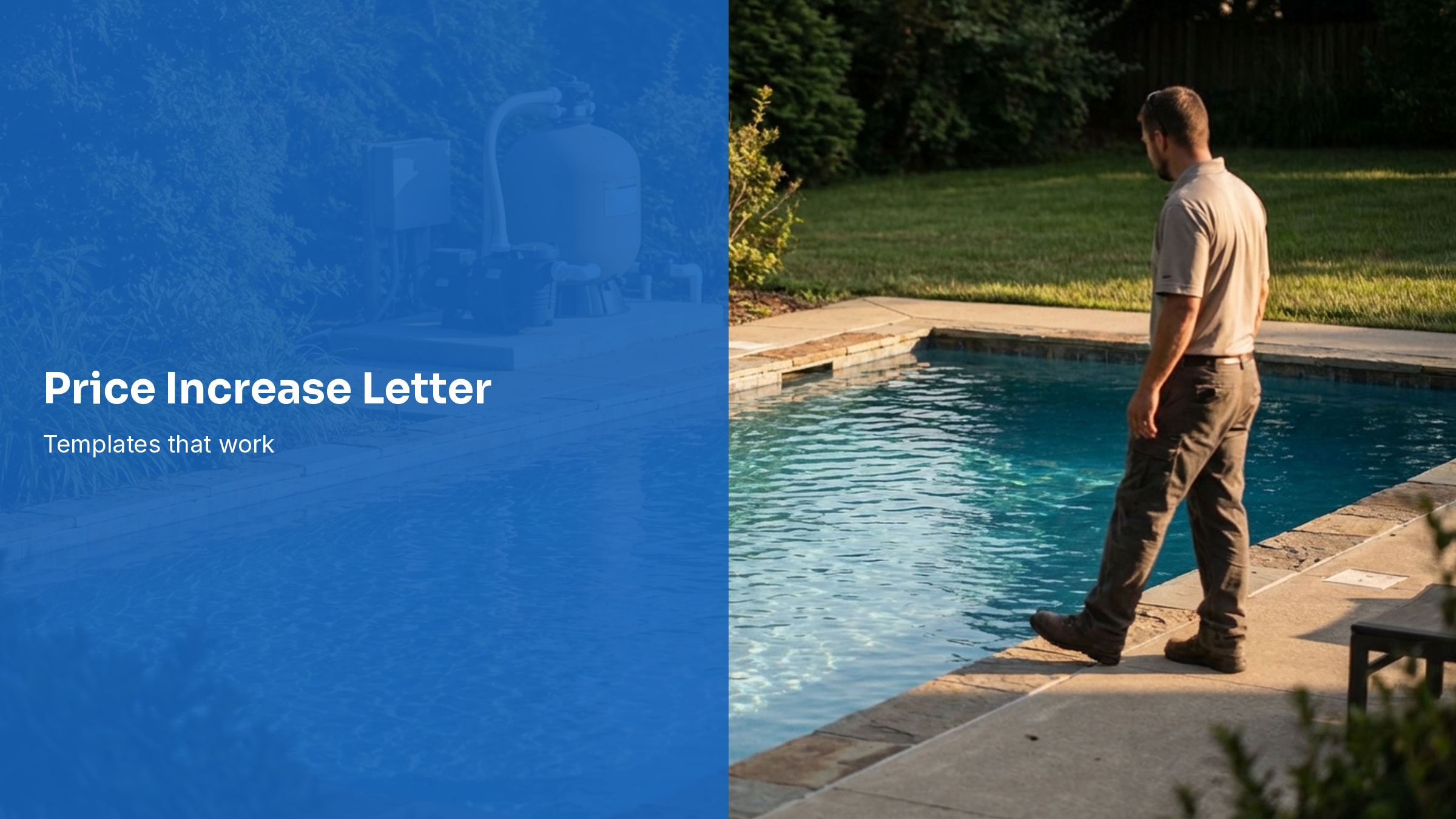 Pool Service Price Increase Letter: Templates Owners Can Actually Use