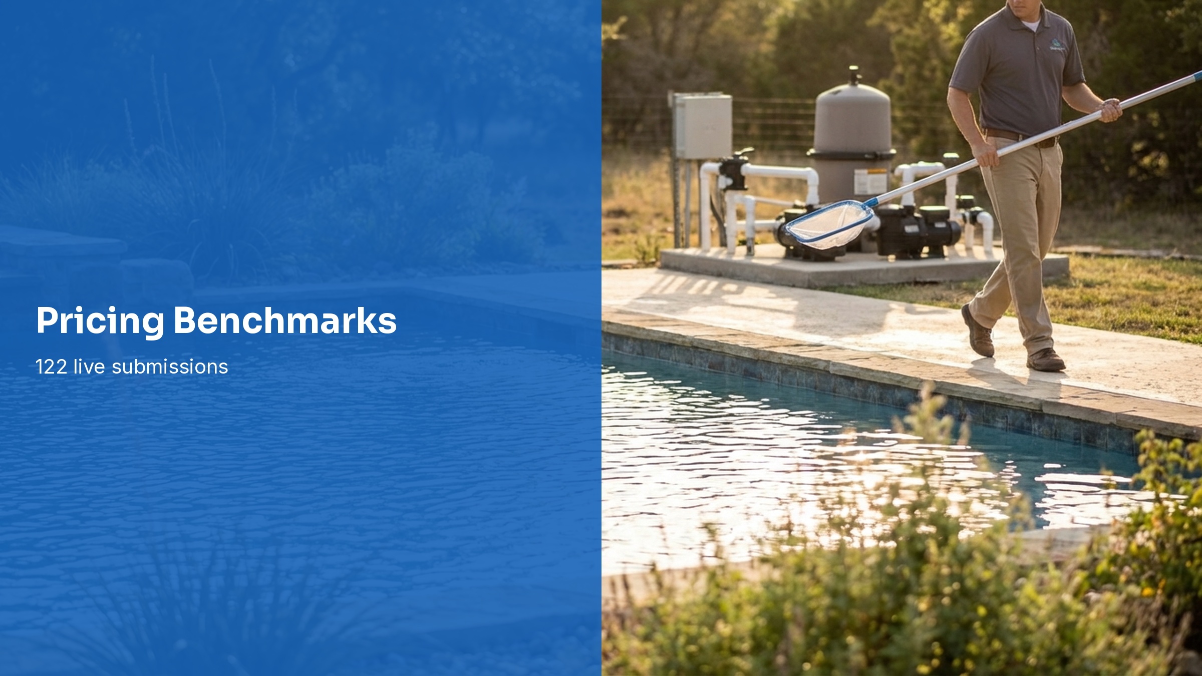 Pool Service Pricing Benchmarks 2026: 122 Live Rate Submissions