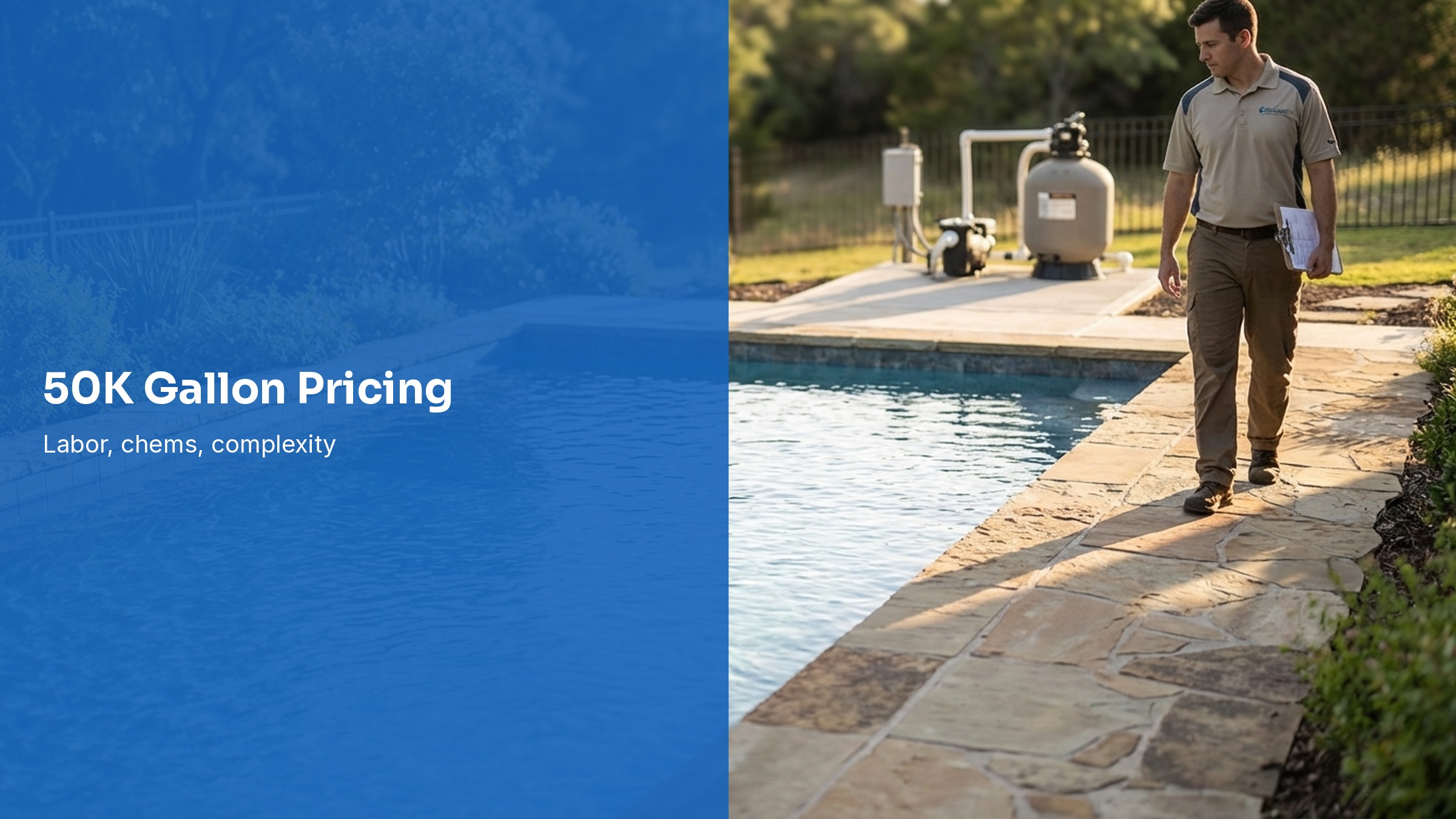 How to Price a 50,000 Gallon Residential Pool