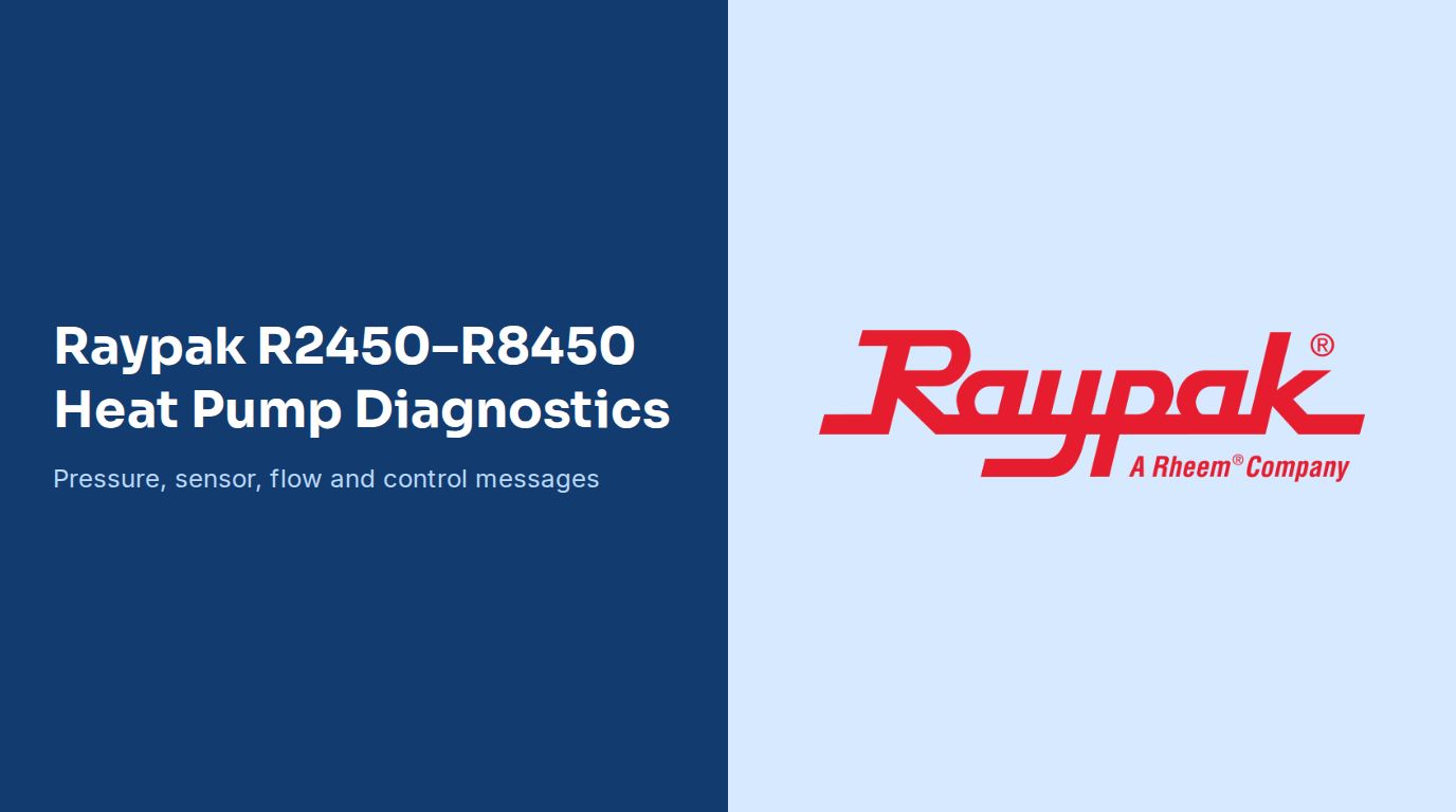 Raypak R2450–R8450 Heat Pump Diagnostic Guide