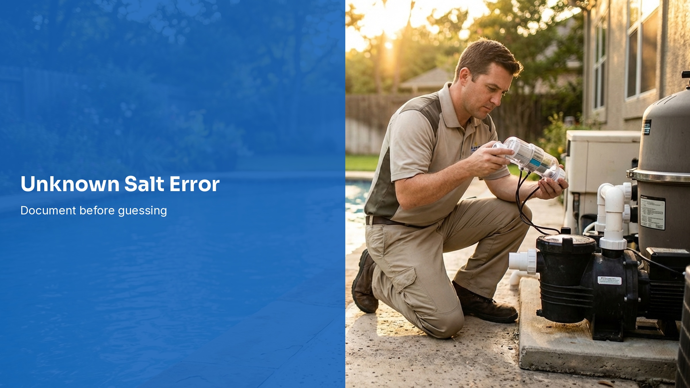 What to Do When a Salt Cell Error Is Not in the Manual