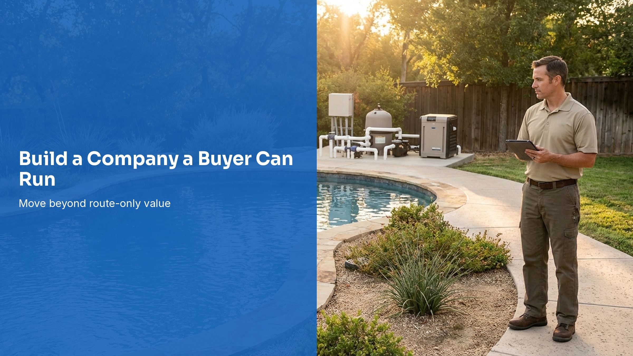 Sell a Pool Service Company, Not Just a Route