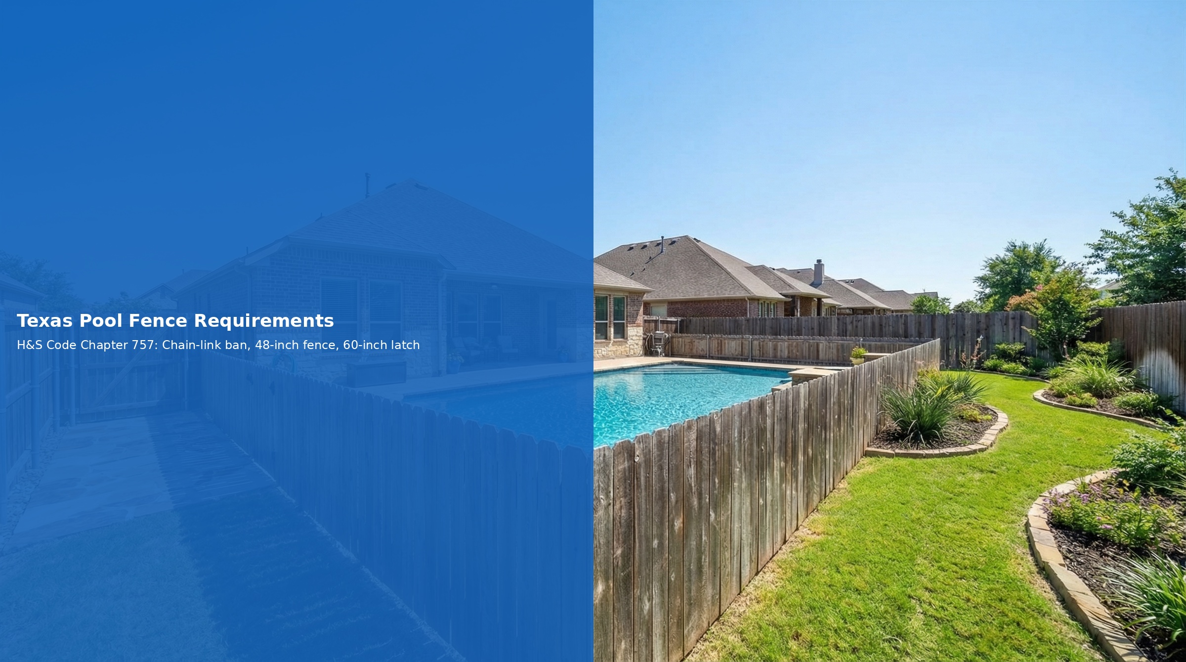 Texas pool fence requirements and compliance