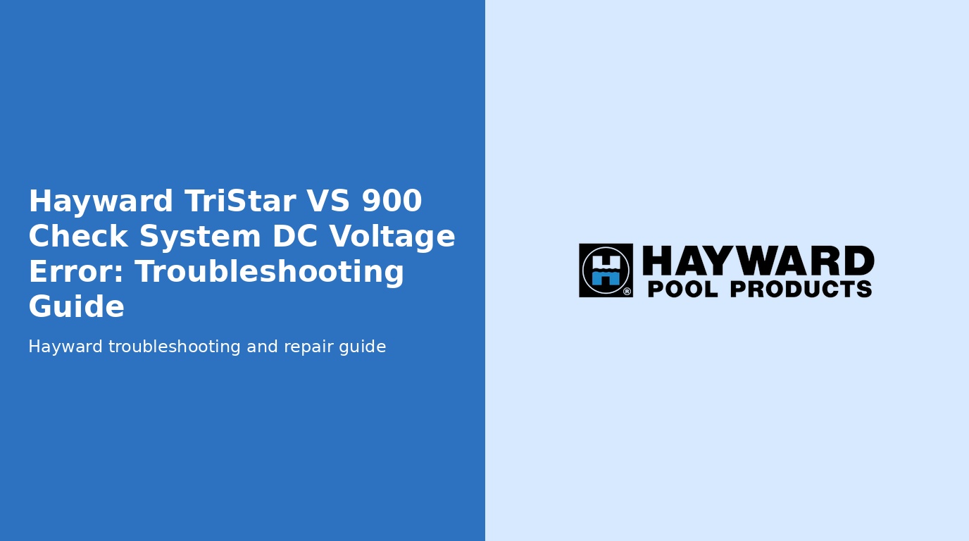 Tristar Vs 900 Check System Dc Voltage Error