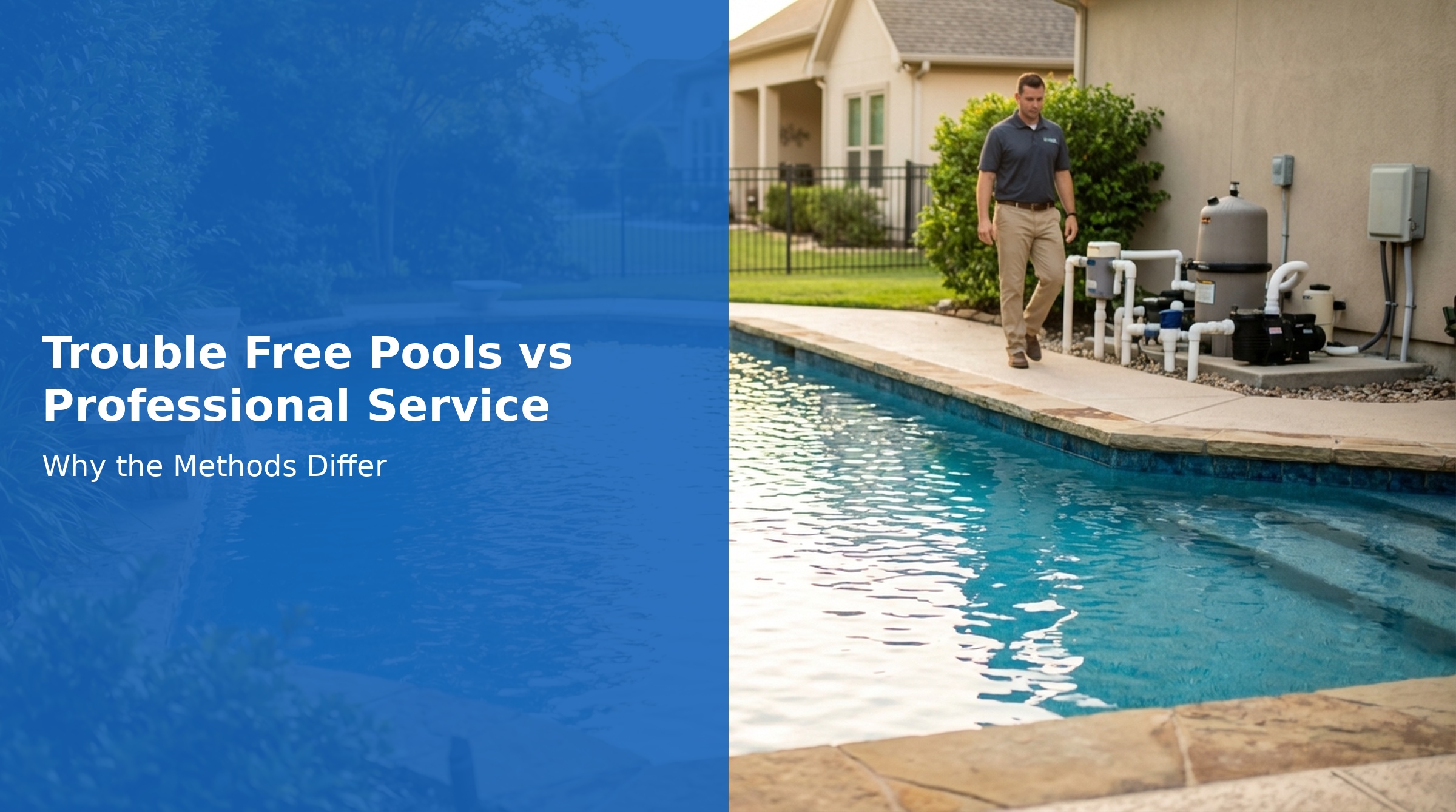Trouble Free Pools vs Professional Pool Service