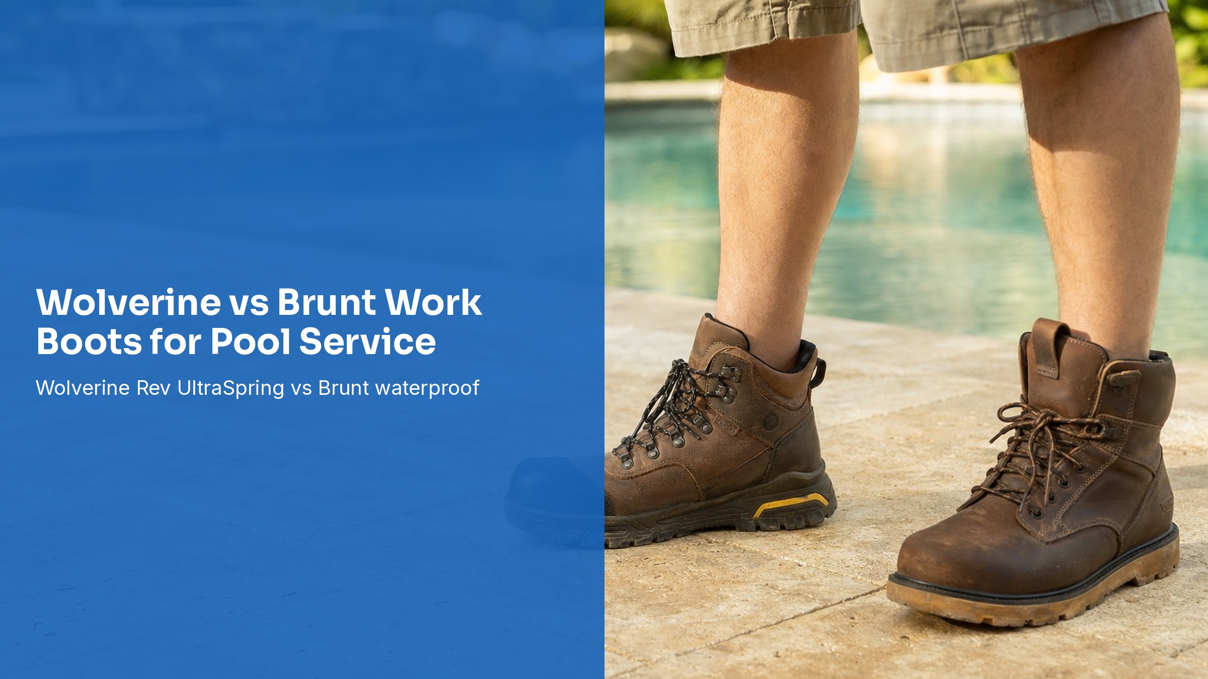 Wolverine vs Brunt Work Boots for Pool Service: Mid-Range Boot Battle