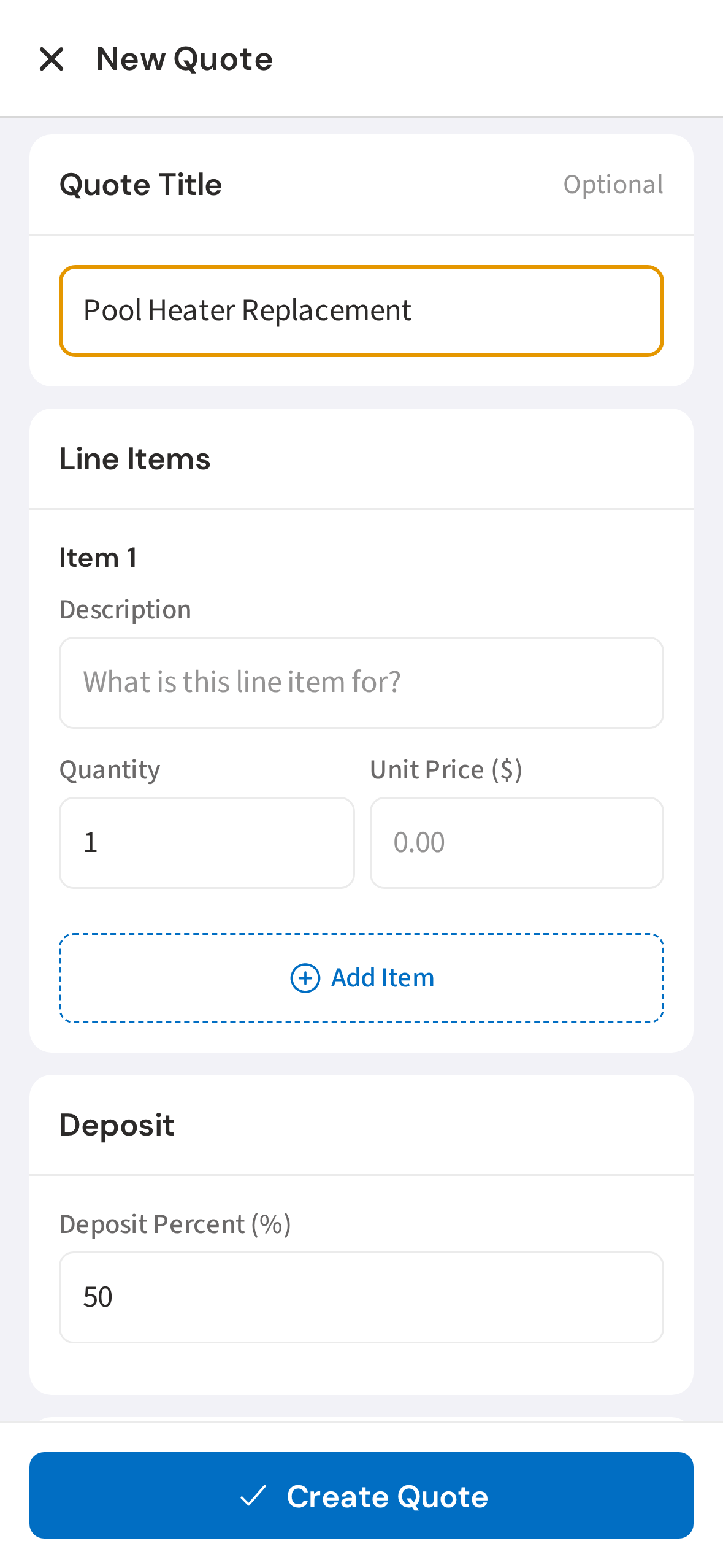 Enter a title for the quote