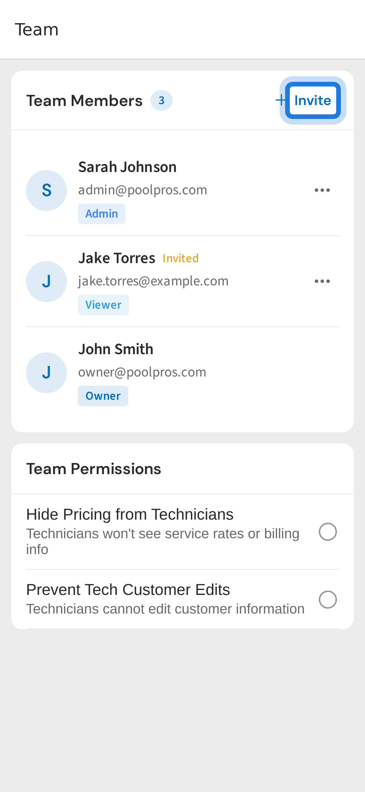 Tap Invite Member to add someone new